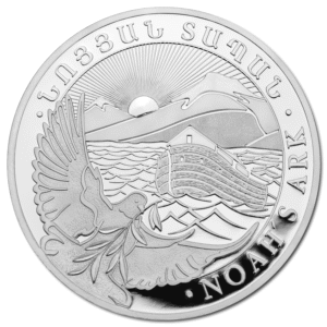 moeda de 1 onça de prata (1oz de prata) - Arca de Noé Arménia 2025