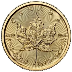 moeda de quarto de onça de ouro (1/4oz de ouro) - Maple Leaf Canada 2025