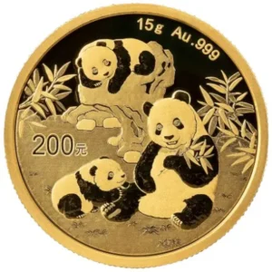 moeda de 15 gramas de ouro (15g de ouro) - Panda China 2025