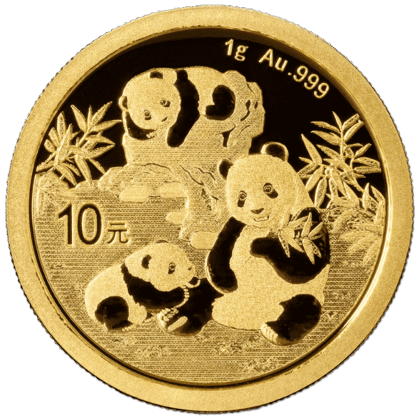moeda de 1 grama de ouro (1g de ouro) - Panda China 2025