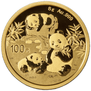 moeda de 8 gramas de ouro (8g de ouro) - Panda China 2025