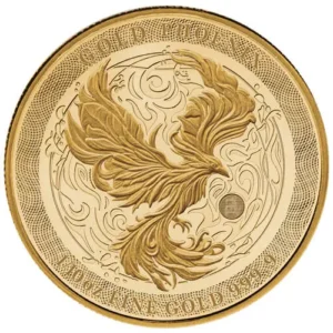 moeda de décimo de onça de ouro (1/10oz de ouro) - Phoenix Niue 2025