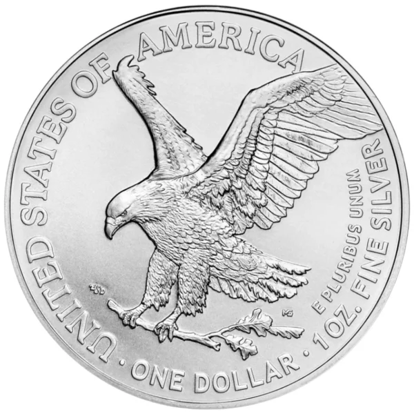 moeda de 1 onça de prata (1oz de prata) - Silver Eagle America 2025